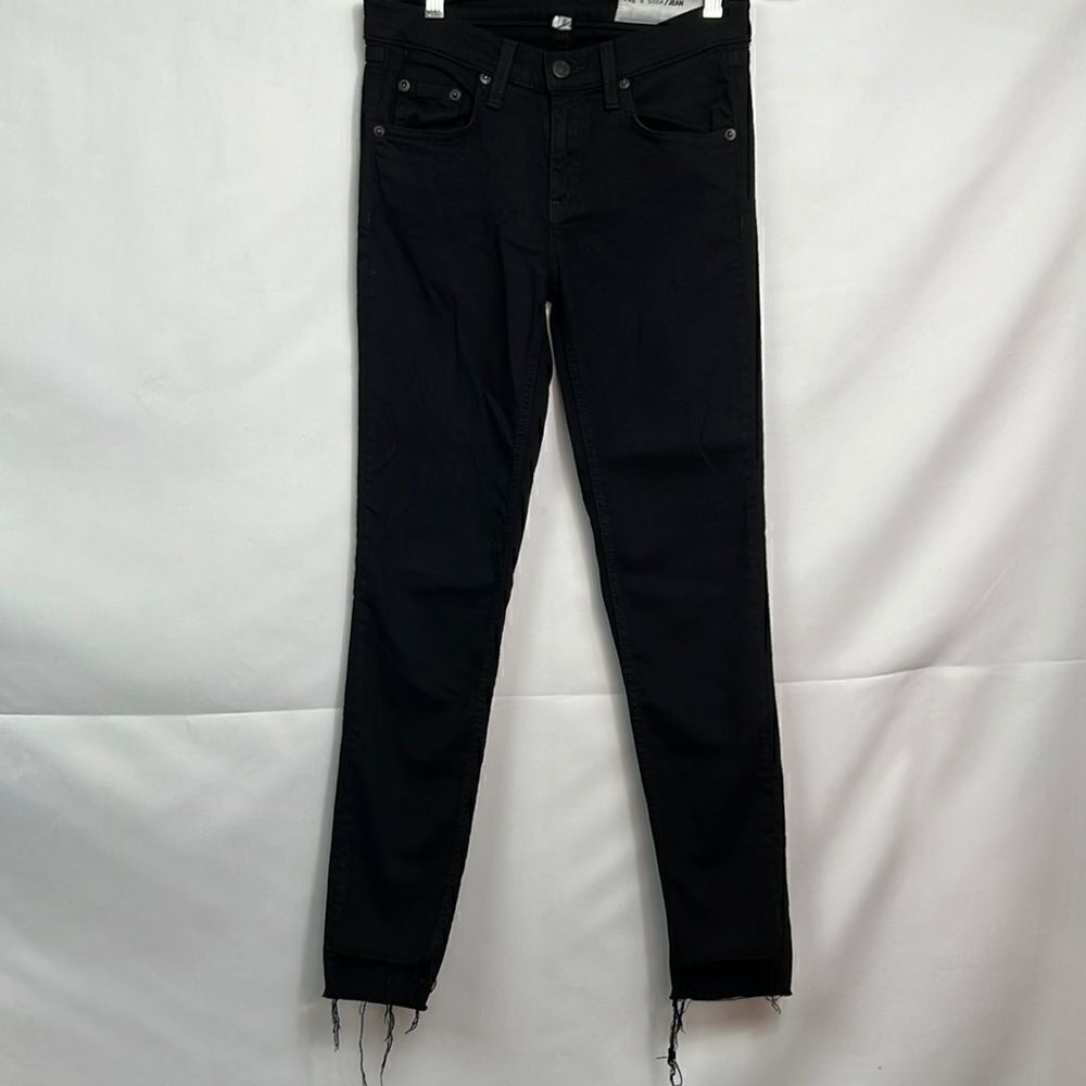Rag & Bone Nina High-rise Skinny Black Hampton slim fit Ankle size 25 EUC